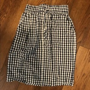 Checkered skirt